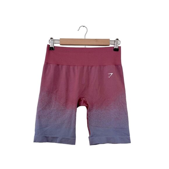 GYMSHARK ADAPT OMBRE SEAMLESS BIKERS SHORTS EUC - Picture 1 of 4